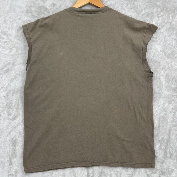 Nike ACG Vintage Dog Your Last Trick Graphic Cut Off Tee USA Made Brown - Picture 7 of 11